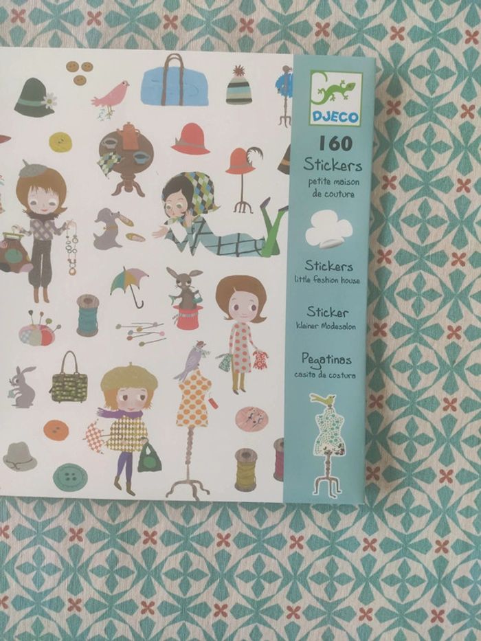 Djeco 160 stickers petite maison de couture - photo numéro 3
