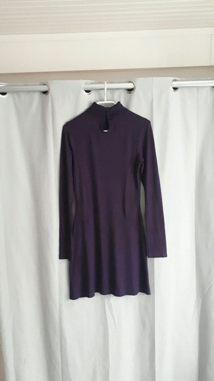 Robe pull mauve H&M 34-36 - photo numéro 2