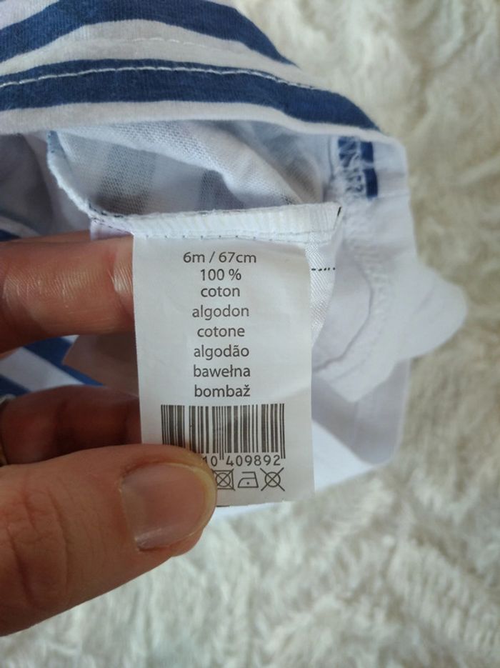 Tee shirt chemise manches courtes Garçon 6 mois Chat lune "Moon Walk" Tom&Kiddy 100% coton - photo numéro 9