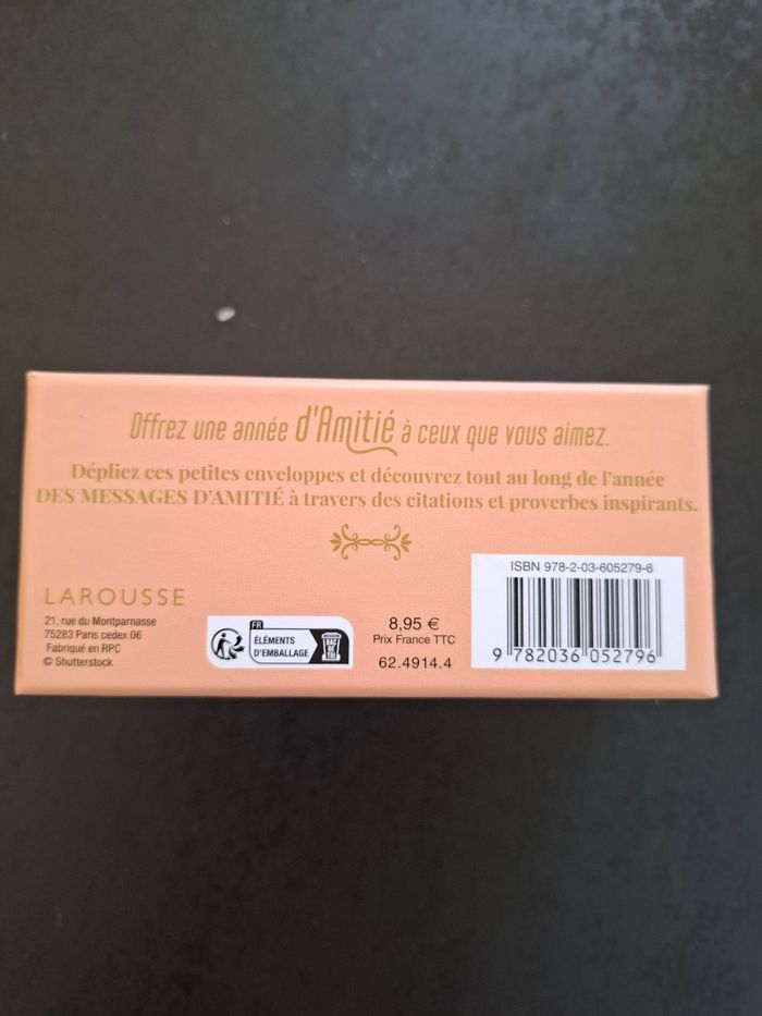 Boîte Petits messages pour une année d’Amitié neuf sous blister - photo numéro 2