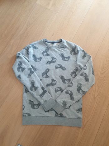 Sweat fille ananas TS gris