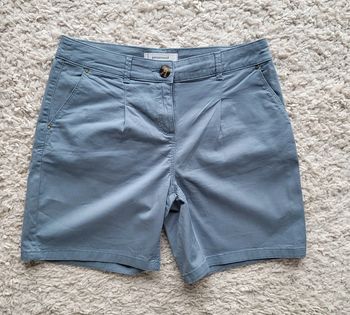 Short en coton bleu pétrole Promod Taille 38