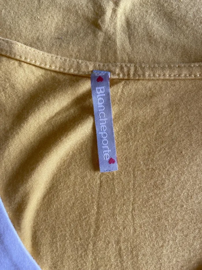 Débardeur jaune et blanc Blancheporte Taille 36 - photo numéro 4