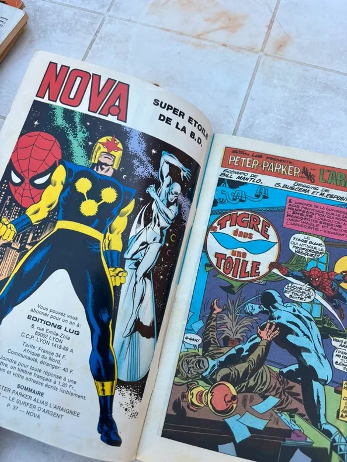 Nova n°7 – Éditions Lug 1978 – BD Marvel vintage + Spider-Man - photo numéro 2