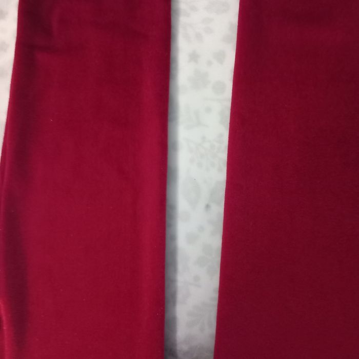 Paire de gants longs en velours extensible coloris rouge - photo numéro 6