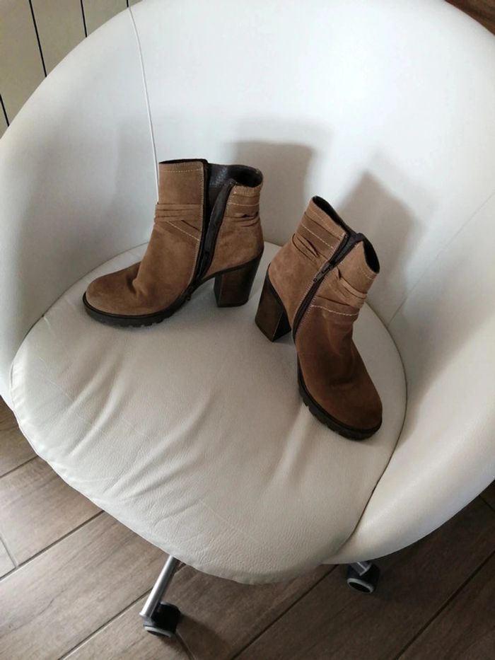 Bottine cuir t 37 - photo numéro 2