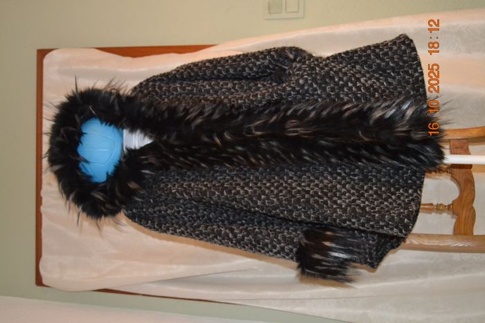 Manteau d'hiver noire, taille unique