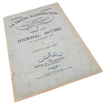 La petite illustration  29 Septembre 1928   Pierre Loti  Journal Intime