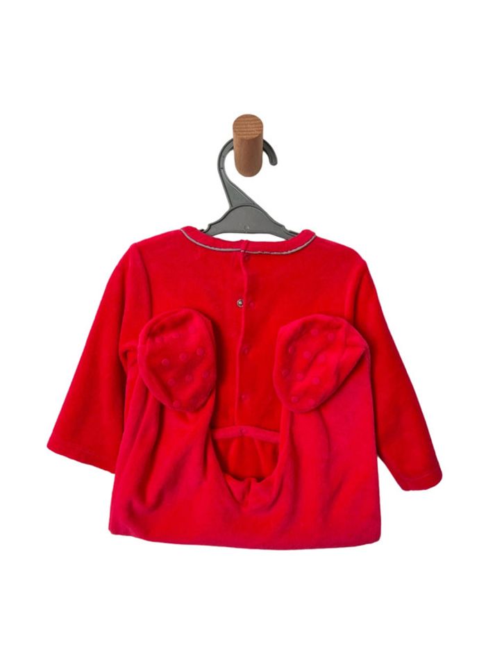 Pyjama velours fuchsia (hibou) - Obaïbi 12 mois (74cm) - photo numéro 4
