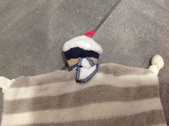 Doudou plat matelot en coton bio Weleda - photo numéro 5