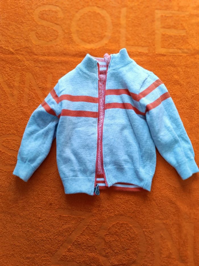 Joli gilet réversible 6 mois 68 cm - photo numéro 6