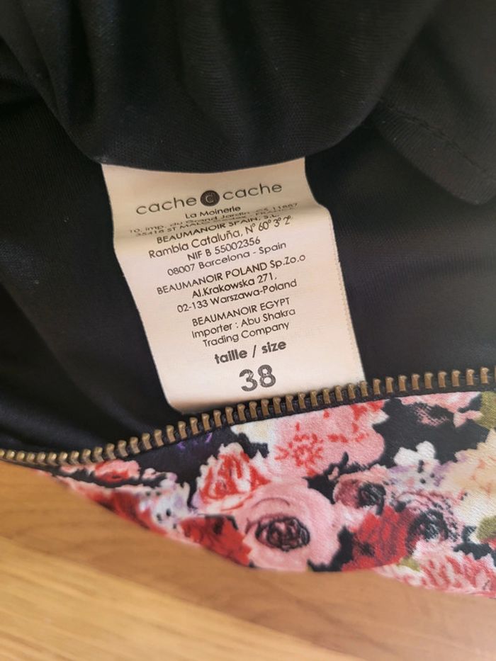 Belle jupe fleuri ruban noué Cache Cache - Rétro romantique - photo numéro 9