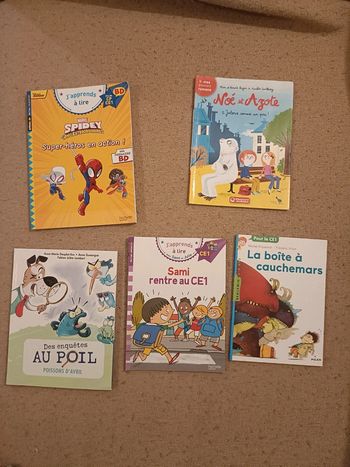 Lot de 5 livres de lecture Niveau CE1