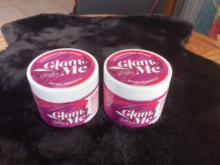🎉 Deux pots de Glam Me by Vakita Neufs 🎉 Coloris Magenta Royal.valeur + de 30.€