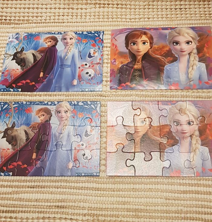 Puzzles 2×12 pièces la reine des neiges 2 disney - photo numéro 3