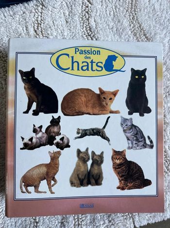 Livre passions des chats fiches et classeur