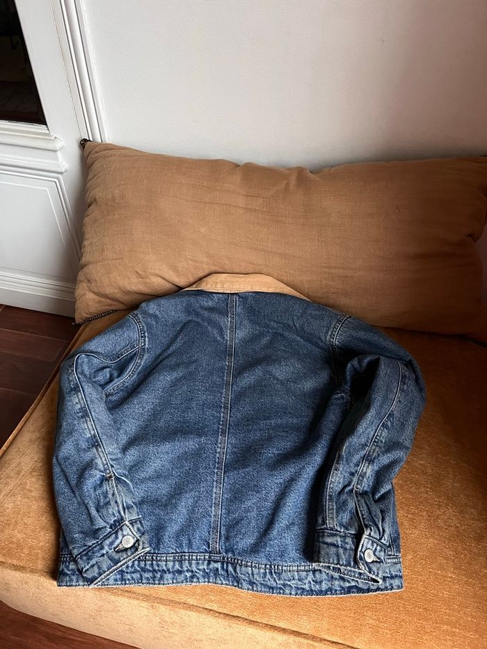 Veste en jean doublé Zara, taille 11 12 ans - photo numéro 4