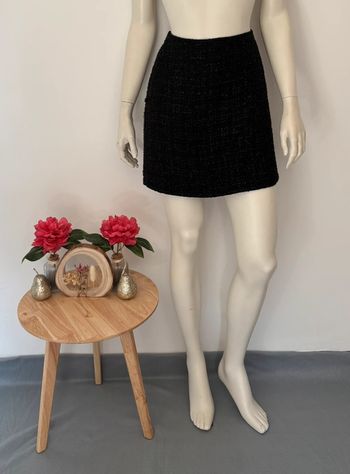 🌺Jupe tweed noir Taille L/40🌺