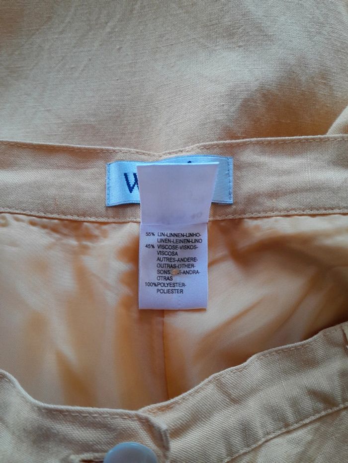 Pantalon lin viscose doublé Anne weyburn taille 40 - photo numéro 5