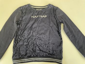 Naf naf Sweat bleu marine T10ans