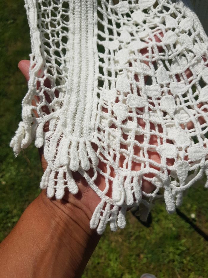 Top Crochet blanc taille unique - photo numéro 3