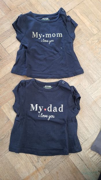 T shirt bébé fille 1 mois