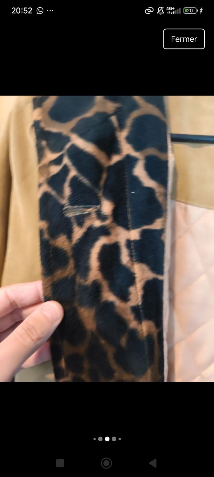 Magnifique manteau léopard vintage - photo numéro 5