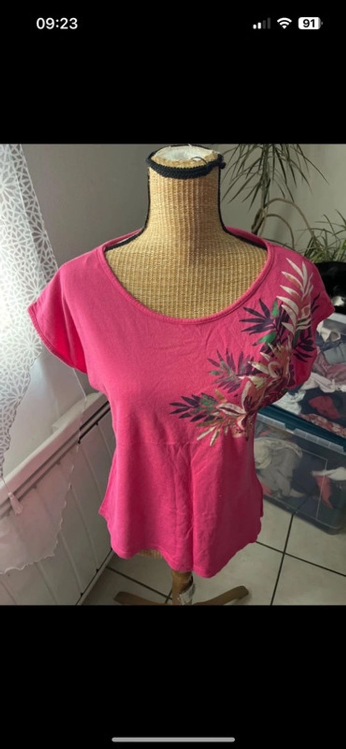 T-shirt damart fleuri