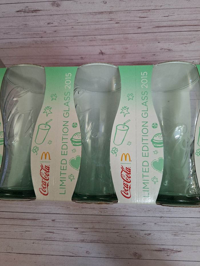 Lot 3 verres coca-cola limited édition 2015 McDonald's - photo numéro 3