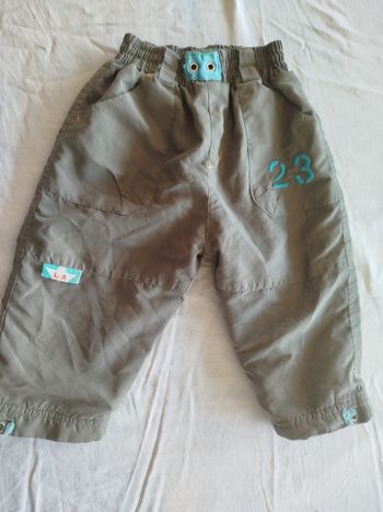 Pantalon doublé garçon 12 mois