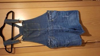 Salopette-short en jean 