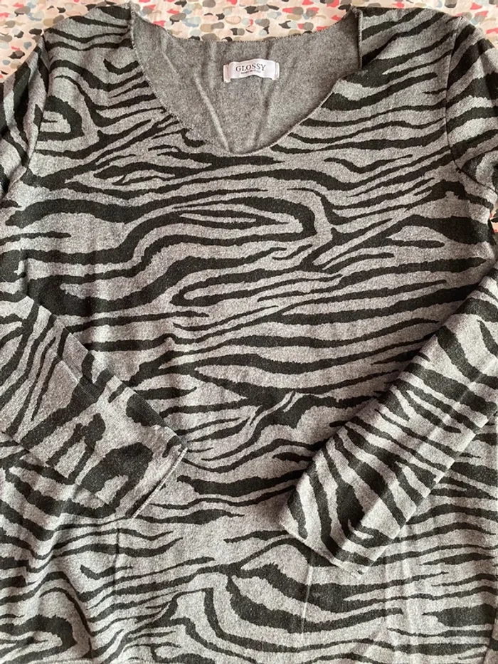 Pull zébré Glossy - photo numéro 5
