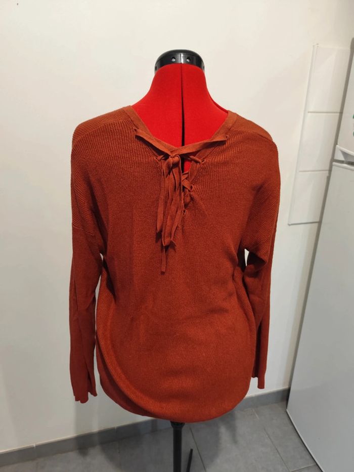 Pull marron - photo numéro 5