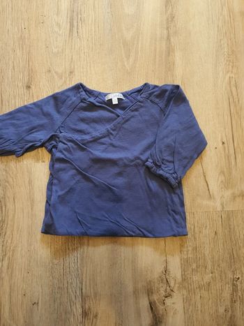 Pull cache coeur, fille, 12 mois.