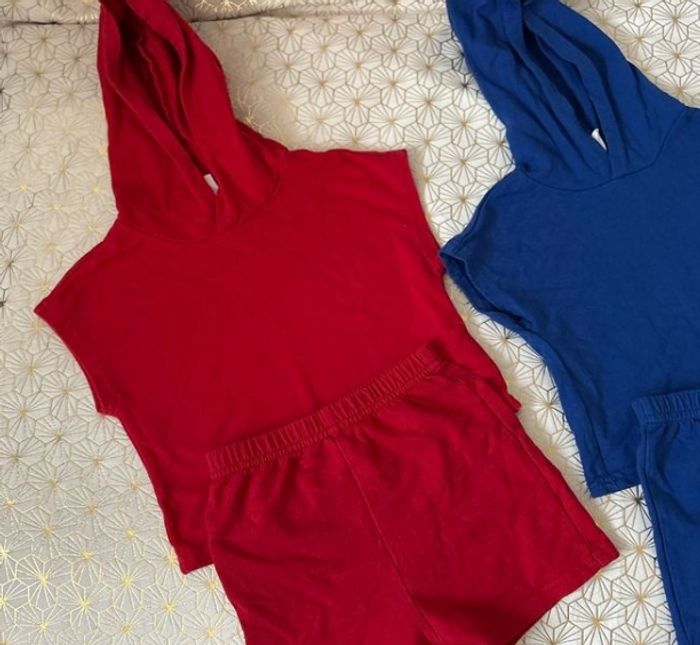 Ensemble sportwear garçon rouge et bleu - photo numéro 2