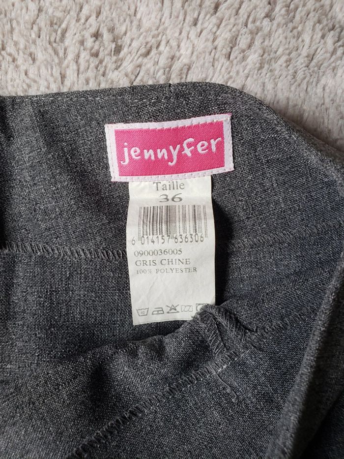 Jupe gris chiné taille 36 - photo numéro 3