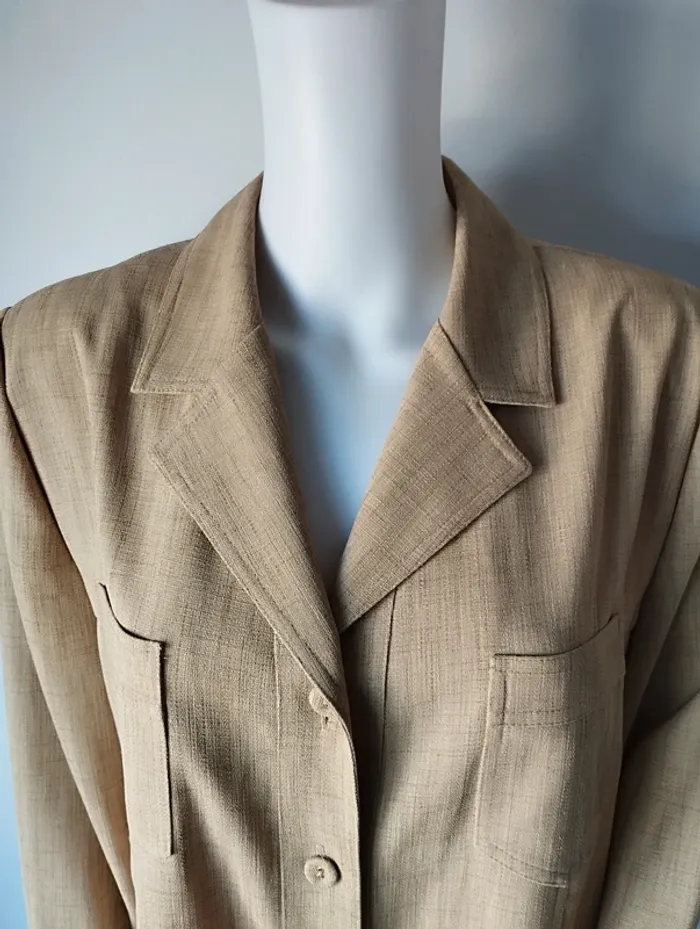 Chemise épaisse ou blazer Made in France taille 44 vintage Coutureine - photo numéro 2