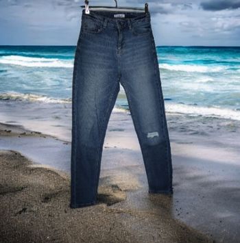 Jean taille haute troué XS 34