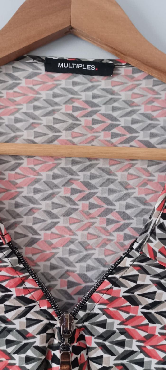 Tunique Blouse T-shirt manches 3/4 "Multiples" Taille 2 soit un 38/40 (M) - photo numéro 3