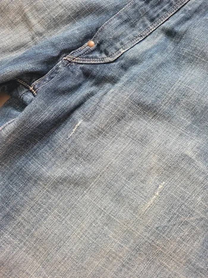 Pantalon jean jake two large super baggy taille L 50 bleu clair - photo numéro 14