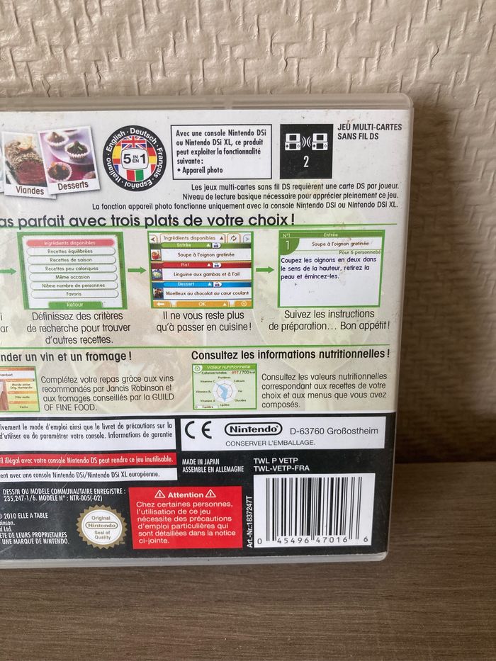Jeu DS 1000 recettes de cuisine - photo numéro 6