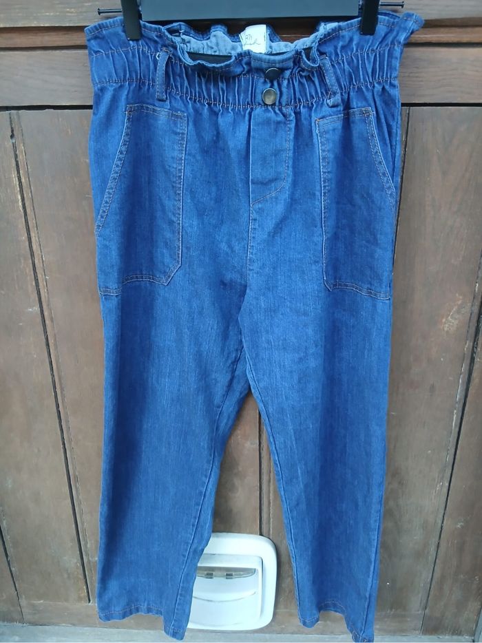 Jean taille haute élastique