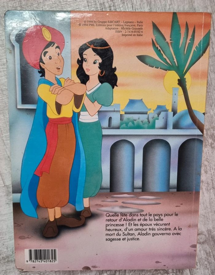 Livre pages cartonnées aladin - photo numéro 3