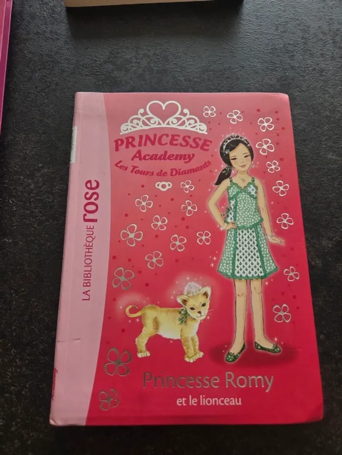 Livre bibliothèque rose princesse academy princesse romy et le lionceau