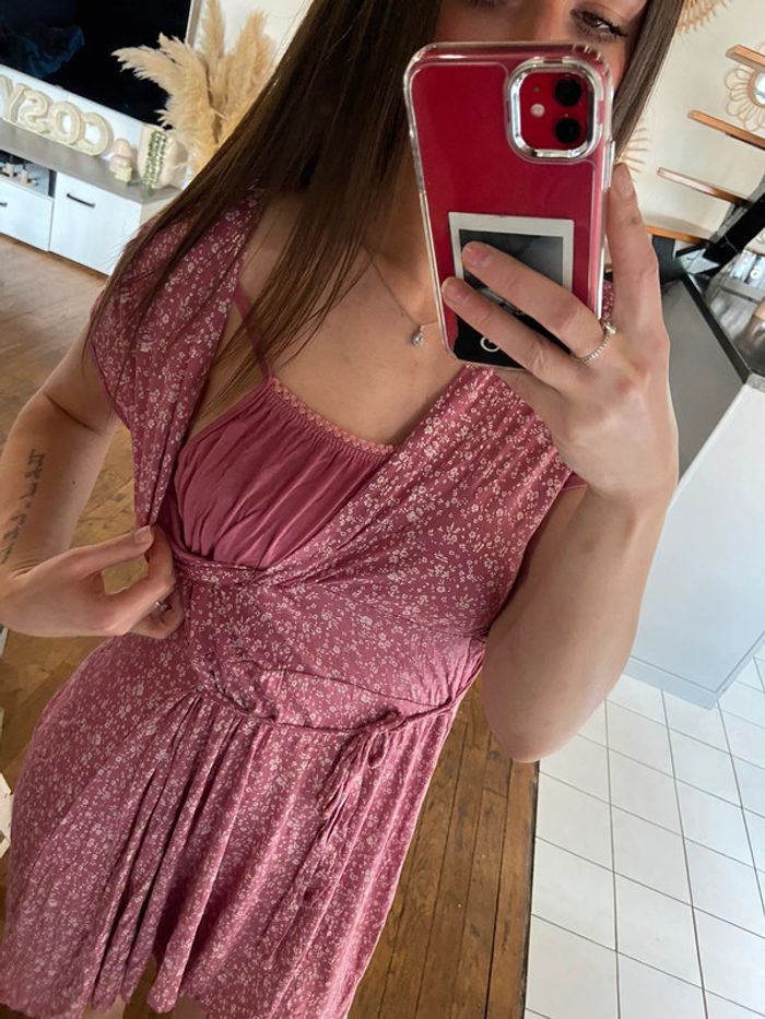 Robe d’été rose fleurie - photo numéro 6