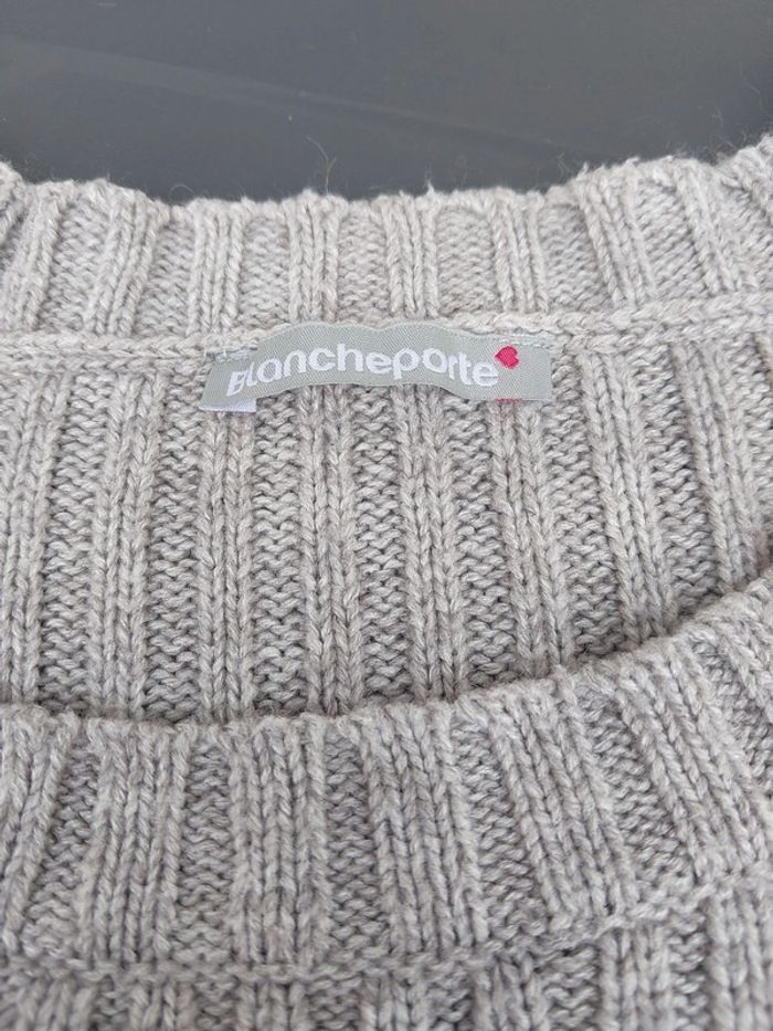 Pull manches courtes gris - photo numéro 2