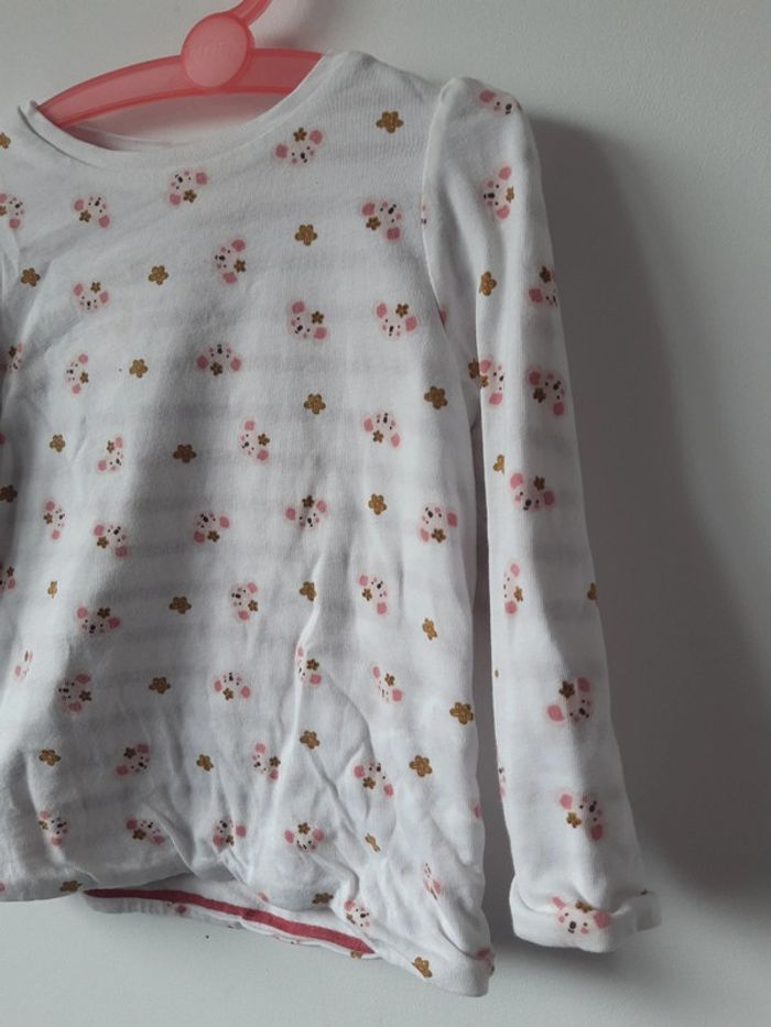 Ensemble Bébé fille 18 mois DPAM salopette velours et pull - photo numéro 15