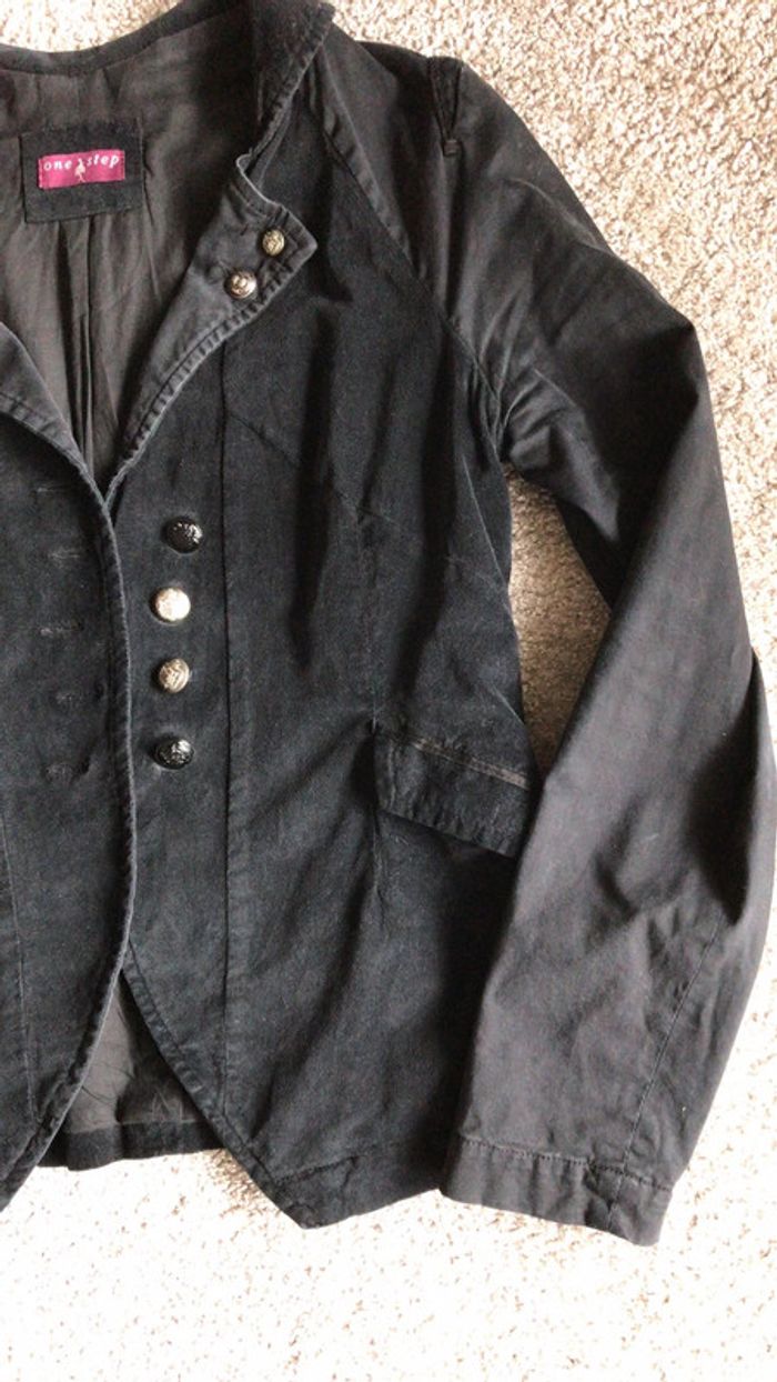 Veste velours noir one step 40 - photo numéro 2