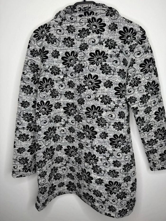 🩶 magnifique manteau gris à motif / New Collection - T/M-L🩶 - photo numéro 8