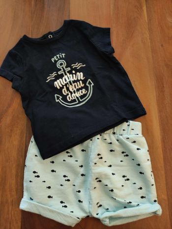Ensemble short - t-shirt Kiabi - Taille 6 mois